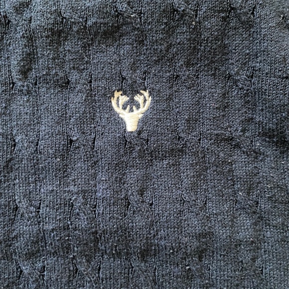 Scott Ellis mens XL classic sweater dark blue - Picture 3 of 8